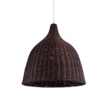 GLOBOSTAR® BAHAMAS 01368 Boho Κρεμαστό Φωτιστικό Οροφής με Ντουί 1 x E27 AC 220-240V IP20 - Καφέ - Μ45 x Π45 x Υ45cm