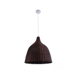 GLOBOSTAR® BAHAMAS 01368 Boho Κρεμαστό Φωτιστικό Οροφής με Ντουί 1 x E27 AC 220-240V IP20 - Καφέ - Μ45 x Π45 x Υ45cm