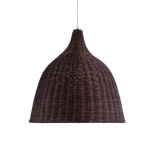 GLOBOSTAR® BAHAMAS 01368 Boho Κρεμαστό Φωτιστικό Οροφής με Ντουί 1 x E27 AC 220-240V IP20 - Καφέ - Μ45 x Π45 x Υ45cm