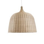 GLOBOSTAR® BAHAMAS 01570 Boho Κρεμαστό Φωτιστικό Οροφής με Ντουί 1 x E27 AC 220-240V IP20 - Μπεζ - Μ90 x Π90 x Y70cm