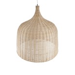 GLOBOSTAR® BAHAMAS 01570 Boho Κρεμαστό Φωτιστικό Οροφής με Ντουί 1 x E27 AC 220-240V IP20 - Μπεζ - Μ90 x Π90 x Y70cm