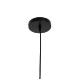 GloboStar® DELTA 01580 Μοντέρνο Κρεμαστό Φωτιστικό Γεωμετρικό Σχήμα Μονόφωτο 1 x E27 IP20 Μαύρο Μέταλλο - Μ37 x Π4 x Υ33cm