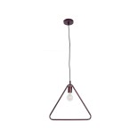 GloboStar® DELTA 01581 Μοντέρνο Κρεμαστό Φωτιστικό Γεωμετρικό Σχήμα Μονόφωτο 1 x E27 IP20 Χάλκινο Μέταλλο - Μ37 x Π4 x Υ33cm