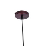 GloboStar® DELTA 01581 Μοντέρνο Κρεμαστό Φωτιστικό Γεωμετρικό Σχήμα Μονόφωτο 1 x E27 IP20 Χάλκινο Μέταλλο - Μ37 x Π4 x Υ33cm
