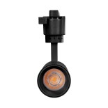 Globostar BEAMTRACK 60805 Μονοφασικό Φωτιστικό Σποτ Ράγας LED 10W 230V 1200lm 30° Acrylic HQ LENS AC 220-240V IP20 Φ4.6 x Υ12.5cm Θερμό Λευκό 3000k - EUROTRACK® System 1L+1N - Μαύρο - Bridgelux Chip - TUV Certified Driver - 5 Χρόνια Εγγύηση