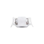 GloboStar® 2L-EUROTRACK 60848 Αντάπτορας Ι(Γιώτα) - Μονοφασικός 2 Καλωδίων για όλες τις Ράγες EUROTRACK AC 220-240V Μ8 x Π4 x Υ2cm - EUROTRACK® System 1L+1N - Θερμοπλαστικό - Λευκό - 5 Χρόνια Εγγύηση