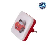 GloboStar® KIDDO 202-0006 Παιδικό Φωτιστικό Νυκτός LED 1W 95lm 120° AC220-240V IP20 Ψυχρό Λευκό 6000K -Μ5.5 x Π5.5 x Υ8cm - 2 Χρόνια Εγγύηση