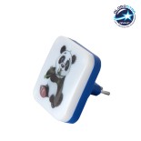 GloboStar® KIDDO 202-0007 Παιδικό Φωτιστικό Νυκτός LED 1W 95lm 120° AC220-240V IP20 Ψυχρό Λευκό 6000K - Μ5.5 x Π5.5 x Υ8cm - 2 Χρόνια Εγγύηση