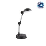 GloboStar® CARTA 202-0061 Μοντέρνο Επιτραπέζιο Φωτιστικό LED 6W 540lm 120° AC220-240V IP20 Ψυχρό Λευκό 6000K Μαύρο Πλαστικό - Μ20 x Π14.5 xΥ33cm  - 2 Χρόνια Εγγύηση