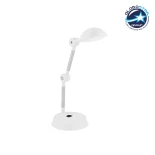 GloboStar® CARTA 202-0062 Μοντέρνο Επιτραπέζιο Φωτιστικό LED 6W 540lm 120° AC220-240V IP20 Ψυχρό Λευκό 6000K Λευκό Πλαστικό - Μ20 x Π14.5 xΥ33cm  - 2 Χρόνια Εγγύηση