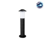 GloboStar® GARDENIO 203-0248 Μοντέρνο Επιδαπέδιο Φωτιστικό Κολωνάκι Κήπου Μονόφωτο 1 x E27 IP44 Μαύρο Πλαστικό Σώμα - Μ15 x Π15 x Υ57cm