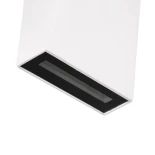 GloboStar® TRIANDE 60554 Φωτιστικό Τοίχου - Απλίκα Αρχιτεκτονικού Φωτισμού Εσωτερικού/Εξωτερικού Χώρου Up & Down LED 10W 1200lm 5° & 60° AC 220-240V Αδιάβροχο IP65 Μ8.5 x Π8.5 x Υ20cm - Φυσικό Λευκό 4500K - Λευκό - Bridgelux Chip - 3 Χρόνια Εγγύηση