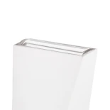 GloboStar® TRIANDE 60554 Φωτιστικό Τοίχου - Απλίκα Αρχιτεκτονικού Φωτισμού Εσωτερικού/Εξωτερικού Χώρου Up & Down LED 10W 1200lm 5° & 60° AC 220-240V Αδιάβροχο IP65 Μ8.5 x Π8.5 x Υ20cm - Φυσικό Λευκό 4500K - Λευκό - Bridgelux Chip - 3 Χρόνια Εγγύηση