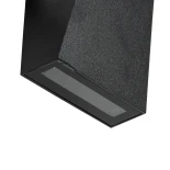 GloboStar® TRIANDE 60556 Φωτιστικό Τοίχου - Απλίκα Αρχιτεκτονικού Φωτισμού Εσωτερικού/Εξωτερικού Χώρου Up & Down LED 10W 1200lm 5° & 60° AC 220-240V Αδιάβροχο IP65 Μ8.5 x Π8.5 x Υ20cm - Φυσικό Λευκό 4500K - Μαύρο - Bridgelux Chip - 3 Χρόνια Εγγύηση