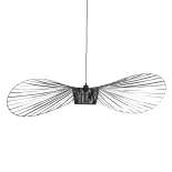 GLOBOSTAR® LUMINOVA 61468 Μοντέρνο Κρεμαστό Φωτιστικό Οροφής με Ντουί 1 x E27 AC 220-240V IP20 - Μαύρο - Μ140 x Π140 x Υ30cm