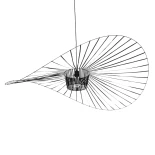 GLOBOSTAR® LUMINOVA 61468 Μοντέρνο Κρεμαστό Φωτιστικό Οροφής με Ντουί 1 x E27 AC 220-240V IP20 - Μαύρο - Μ140 x Π140 x Υ30cm