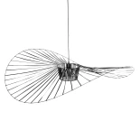 GLOBOSTAR® LUMINOVA 61468 Μοντέρνο Κρεμαστό Φωτιστικό Οροφής με Ντουί 1 x E27 AC 220-240V IP20 - Μαύρο - Μ140 x Π140 x Υ30cm