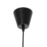 GLOBOSTAR® LUMINOVA 61468 Μοντέρνο Κρεμαστό Φωτιστικό Οροφής με Ντουί 1 x E27 AC 220-240V IP20 - Μαύρο - Μ140 x Π140 x Υ30cm