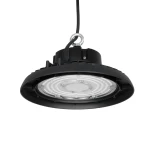 GLOBOSTAR® INDUSTRY 61500 Βιομηχανικό Φωτιστικό Καμπάνα High Bay UFO LED 100W 15000lm SDCM<5 90° AC 85-265V Αδιάβροχο IP65 IK08 Φυσικό Λευκό 5000K - 175 x Sanan Opto SMD Chip & TÜV SÜD Driver - Μαύρο Χυτό Αλουμίνιο - Μ26.5 x Π26.5 x Υ15cm - 5 Χρόνια Εγγύη