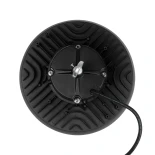 GLOBOSTAR® INDUSTRY 61500 Βιομηχανικό Φωτιστικό Καμπάνα High Bay UFO LED 100W 15000lm SDCM<5 90° AC 85-265V Αδιάβροχο IP65 IK08 Φυσικό Λευκό 5000K - 175 x Sanan Opto SMD Chip & TÜV SÜD Driver - Μαύρο Χυτό Αλουμίνιο - Μ26.5 x Π26.5 x Υ15cm - 5 Χρόνια Εγγύη