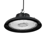 GLOBOSTAR® INDUSTRY 61502 Βιομηχανικό Φωτιστικό Καμπάνα High Bay UFO LED 200W 30000lm SDCM<5 90° AC 85-265V Αδιάβροχο IP65 IK08 Μαύρο Χυτό Αλουμίνιο - Φυσικό Λευκό 5000K - 338 x Sanan Opto SMD Chip & TÜV SÜD Driver - Μ30 x Π30 x Υ16cm - 5 Χρόνια Εγγύηση