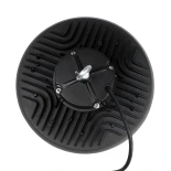 GLOBOSTAR® INDUSTRY 61502 Βιομηχανικό Φωτιστικό Καμπάνα High Bay UFO LED 200W 30000lm SDCM<5 90° AC 85-265V Αδιάβροχο IP65 IK08 Μαύρο Χυτό Αλουμίνιο - Φυσικό Λευκό 5000K - 338 x Sanan Opto SMD Chip & TÜV SÜD Driver - Μ30 x Π30 x Υ16cm - 5 Χρόνια Εγγύηση