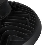 GLOBOSTAR® INDUSTRY 61502 Βιομηχανικό Φωτιστικό Καμπάνα High Bay UFO LED 200W 30000lm SDCM<5 90° AC 85-265V Αδιάβροχο IP65 IK08 Μαύρο Χυτό Αλουμίνιο - Φυσικό Λευκό 5000K - 338 x Sanan Opto SMD Chip & TÜV SÜD Driver - Μ30 x Π30 x Υ16cm - 5 Χρόνια Εγγύηση