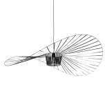 GLOBOSTAR® LUMINOVA 61468 Μοντέρνο Κρεμαστό Φωτιστικό Οροφής με Ντουί 1 x E27 AC 220-240V IP20 - Μαύρο - Μ140 x Π140 x Υ30cm