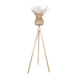 GLOBOSTAR® POPPY 01984 Boho Επιδαπέδιο Φωτιστικό με Ντουί 1 x E27 AC 220-240V IP20 - Μπεζ - Μ58 x Π58 x Υ168cm