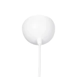 GloboStar® VORTEX 203-0001 Mοντέρνο Κρεμαστό Φωτιστικό Πλέγμα Μονόφωτο 1 x E27 IP20 Λευκό Μέταλλο - Μ23.5 x Π23.5 x Υ20cm