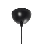 GLOBOSTAR® WIRE 203-0004 Μοντέρνο Κρεμαστό Φωτιστικό Οροφής με Ντουί 1 x E27 AC 220-240V IP20 - Μαύρο & Χάλκινο - Μ25 x Π25 x Υ30cm