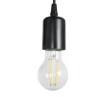 GloboStar® XYLO 203-0014 Μοντέρνο Επιτοίχιο Φωτιστικό Απλίκα Μονόφωτο 1 x E27 IP20 Μαύρο Μέταλλο με Μπεζ Ξύλο - Μ18 x Π18 x Υ19cm