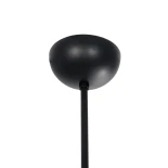 GloboStar® LATTICE 203-0017 Μοντέρνο Κρεμαστό Φωτιστικό Μπάλα Πολύφωτο 6 x E27 IP20 Μαύρο & Μπρούτζινο Μέταλλο με Mελί Γυαλί - Μ120 x Π32 x Υ32cm