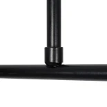 GloboStar® LATTICE 203-0017 Μοντέρνο Κρεμαστό Φωτιστικό Μπάλα Πολύφωτο 6 x E27 IP20 Μαύρο & Μπρούτζινο Μέταλλο με Mελί Γυαλί - Μ120 x Π32 x Υ32cm