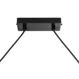 GLOBOSTAR® LATTICE 203-0018 Μοντέρνο Κρεμαστό Φωτιστικό Οροφής με Ντουί 4 x E27 AC 220-240V IP20 - Μαύρο & Μπρούτζινο - Μ78 x Π15 x Υ81cm