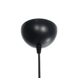 GloboStar® KYCLOS 203-0047 Boho Κρεμαστό Φωτιστικό Καπέλο Μονόφωτο 1 x E27 IP20 Καφέ Rattan - M40 x Π40 x Υ25.5cm