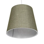 GloboStar® CONEY 203-0074 Μοντέρνο Κρεμαστό Φωτιστικό Καπέλο Μονόφωτο 1 x E27 IP20 Πράσινο Ύφασμα - Μ26 x Π26 x Υ25cm