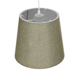 GloboStar® CONEY 203-0074 Μοντέρνο Κρεμαστό Φωτιστικό Καπέλο Μονόφωτο 1 x E27 IP20 Πράσινο Ύφασμα - Μ26 x Π26 x Υ25cm