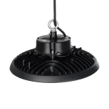 GLOBOSTAR® INDUSTRY 61706 Βιομηχανικό Φωτιστικό Καμπάνα High Bay UFO Τεχνολογίας Smart Group Linkable Control System 2.4Ghz με Αισθητήρα Κίνησης Microwave LED 200W 30000lm SDCM<5 90° AC 85-265V Αδιάβροχο IP65 IK08 Μαύρο Χυτό Αλουμίνιο - Φυσικό Λευκό 5000K