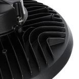 GLOBOSTAR® INDUSTRY 61706 Βιομηχανικό Φωτιστικό Καμπάνα High Bay UFO Τεχνολογίας Smart Group Linkable Control System 2.4Ghz με Αισθητήρα Κίνησης Microwave LED 200W 30000lm SDCM<5 90° AC 85-265V Αδιάβροχο IP65 IK08 Μαύρο Χυτό Αλουμίνιο - Φυσικό Λευκό 5000K
