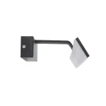 GloboStar® MIRROR 60517 Φωτιστικό Τοίχου - Απλίκα LED 14W 1680lm 120° AC 85-265V IP54 Φυσικό Λευκό 4500K Μαύρο Μέταλλο - Μ58 x Π15 x Υ6cm - 2 Xρόνια Εγγύηση