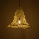 GLOBOSTAR® KENTUCKY 01892 Vintage Κρεμαστό Φωτιστικό Οροφής με Ντουί 1 x E27 AC 220-240V IP20 - Λευκό - Μ60 x Π60 x Υ52cm