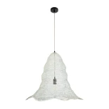 GLOBOSTAR® KENTUCKY 01892 Vintage Κρεμαστό Φωτιστικό Οροφής με Ντουί 1 x E27 AC 220-240V IP20 - Λευκό - Μ60 x Π60 x Υ52cm