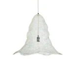 GLOBOSTAR® KENTUCKY 01892 Vintage Κρεμαστό Φωτιστικό Οροφής με Ντουί 1 x E27 AC 220-240V IP20 - Λευκό - Μ60 x Π60 x Υ52cm