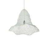 GLOBOSTAR® KENTUCKY 01892 Vintage Κρεμαστό Φωτιστικό Οροφής με Ντουί 1 x E27 AC 220-240V IP20 - Λευκό - Μ60 x Π60 x Υ52cm