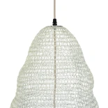 GLOBOSTAR® KENTUCKY 01892 Vintage Κρεμαστό Φωτιστικό Οροφής με Ντουί 1 x E27 AC 220-240V IP20 - Λευκό - Μ60 x Π60 x Υ52cm