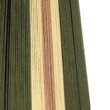 GloboStar® SALERNO 02335 Boho Κρεμαστό Φωτιστικό Πλέγμα Μονόφωτο 1 x E27 IP20 Πράσινο, Μπεζ & Καφέ Νήμα - Μ50 x Π50 x Υ60cm