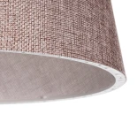 GloboStar® CONEY 203-0072 Μοντέρνο Κρεμαστό Φωτιστικό Καπέλο Μονόφωτο 1 x E27 IP20 Ροζ Ύφασμα - Μ26 x Π26 x Υ25cm