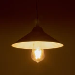 GLOBOSTAR® FONTE 203-0081 Μοντέρνο Κρεμαστό Φωτιστικό Οροφής με Ντουί 1 x E27 AC 220-240V IP20 - Λευκό - Μ25.5 x Π25.5 x Υ10cm