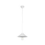 GLOBOSTAR® FONTE 203-0081 Μοντέρνο Κρεμαστό Φωτιστικό Οροφής με Ντουί 1 x E27 AC 220-240V IP20 - Λευκό - Μ25.5 x Π25.5 x Υ10cm